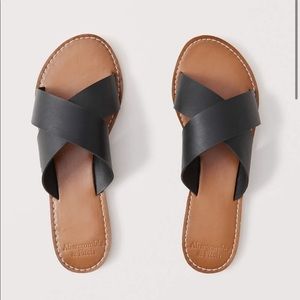A&F Cross Strap Slides